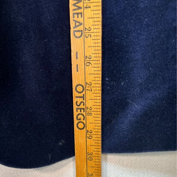 J. Ferrar Mens Velvet Coat Blazer Jacket Size 44R Navy Slim Fit Double Button - Picture 8 of 12